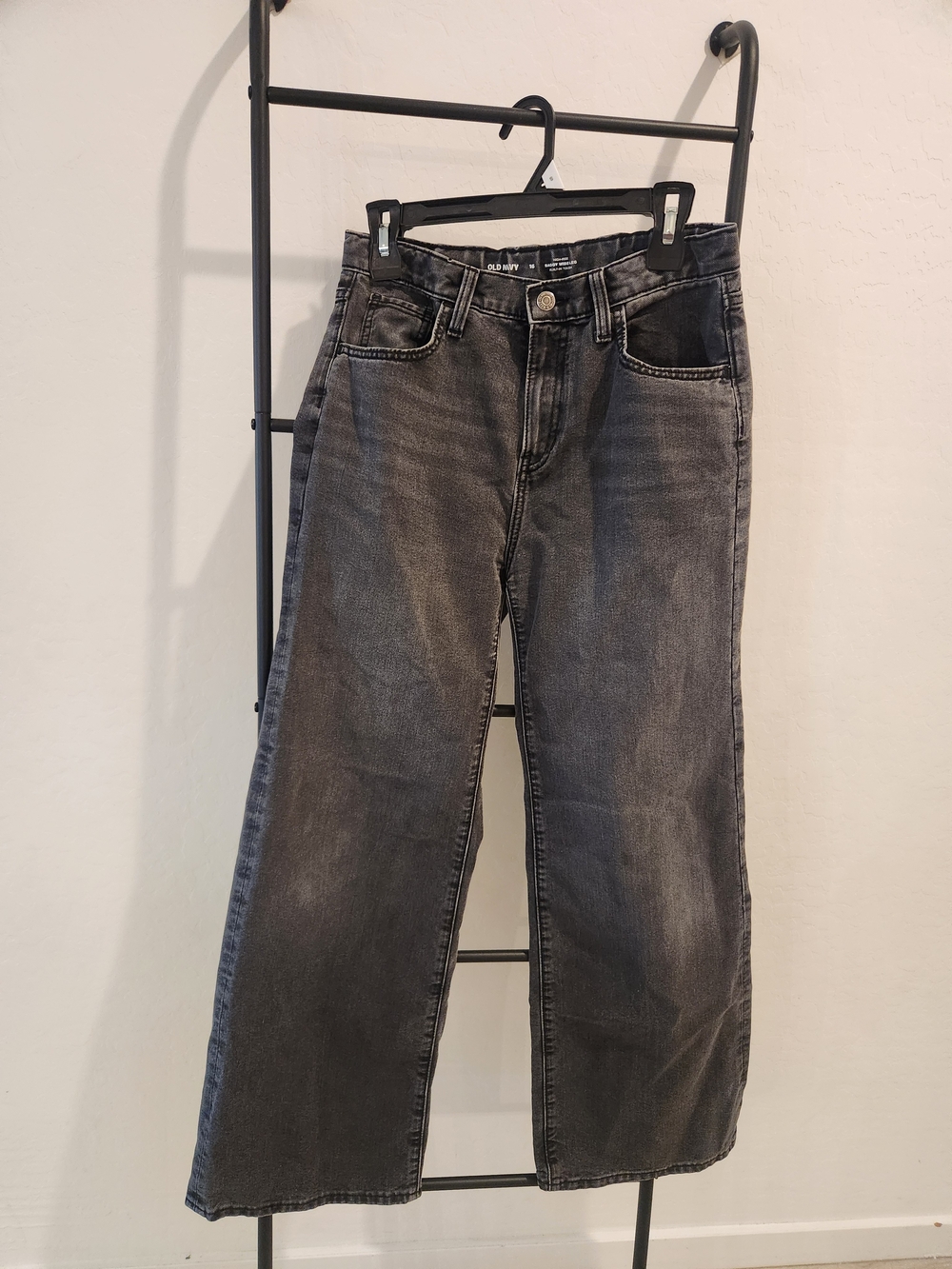 Old Navy Girls Black-Gray Baggy Wide Leg